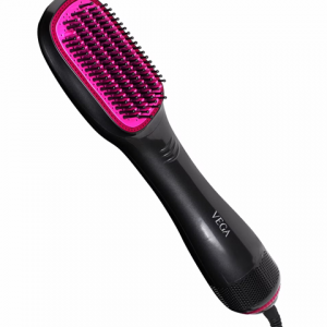 VHSD-01 Multi-Styler Brush & Hair Dryer with Keratin Infused Bristles - Black & Pink