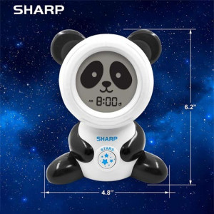 SHARP Ready to Wake Bear Sleep Trainer, Kid’s Alarm Clock for Ready to Rise, Galaxy Projection Nightlight