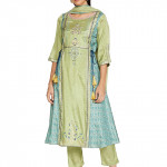 Women's Rayon Kurta, Trouser & Duppata