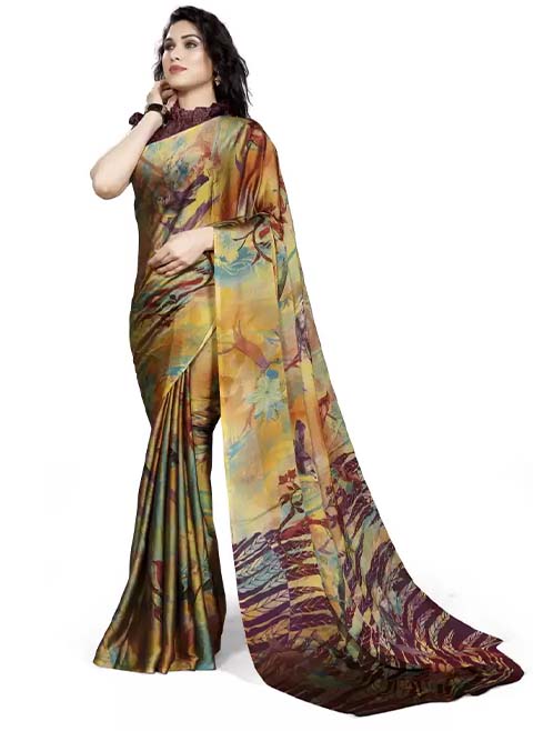 Chiffon Saree For Daily Wear – Moolchand Mill Pvt Ltd