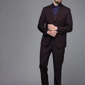Buy Allen Solly Black Slim Fit Self Pattern Three Piece Suit for Mens  Online  Tata CLiQ