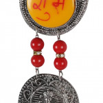 Red & Orange Shubh Labh With Ganesha Patterned Torans